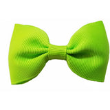 2.75", grosgrain, clip,lime green