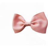 2.75", grosgrain, clip,mauve, pink