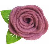 1.5" Felt Flower Rose Hair Clip