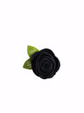 Fuchsia 1.5" Felt Flower Rose Clip