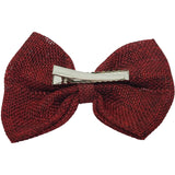 Burgundy 4" inch Burlap Bows Universal