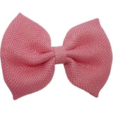 4", Burlap, Bow, Light pink