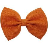 4", Burlap, Bow, Orange
