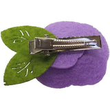1.5" Felt Flower Rose Hair Clip