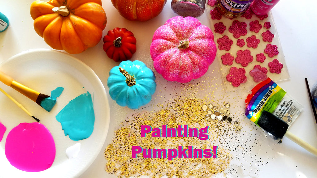 Painting Pumpkins with Kids Craft!