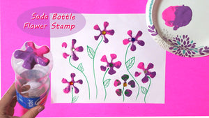 Summer Bottle Flower Stamps