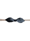 3.8" Leather Double knotted Bow Head band