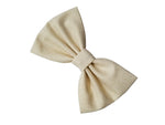 4.6" Ivory Shimmering Hair Bow