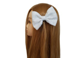 5'' Inch Large Messy Sequin Hair Bow Clips