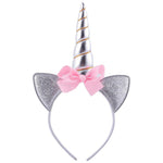 unicorn headband, Pink and silver unicorn headband, unicorn, headband