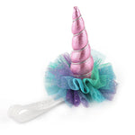 Sparkly Glitter Purple Unicorn Horn Headband