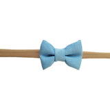 Aqua Blue 1.5" Tiny Bow Headband