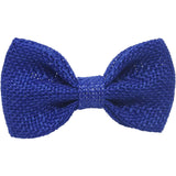 3", Burlap, Hair clip,Royal blue, blue