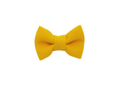 Yellow 1.5" Inch Small Bow clip Universal
