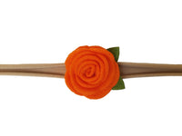 1.5" Aqua Felt flower Rose Headband