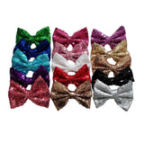 5'' Inch Large Messy Sequin Hair Bow Clips